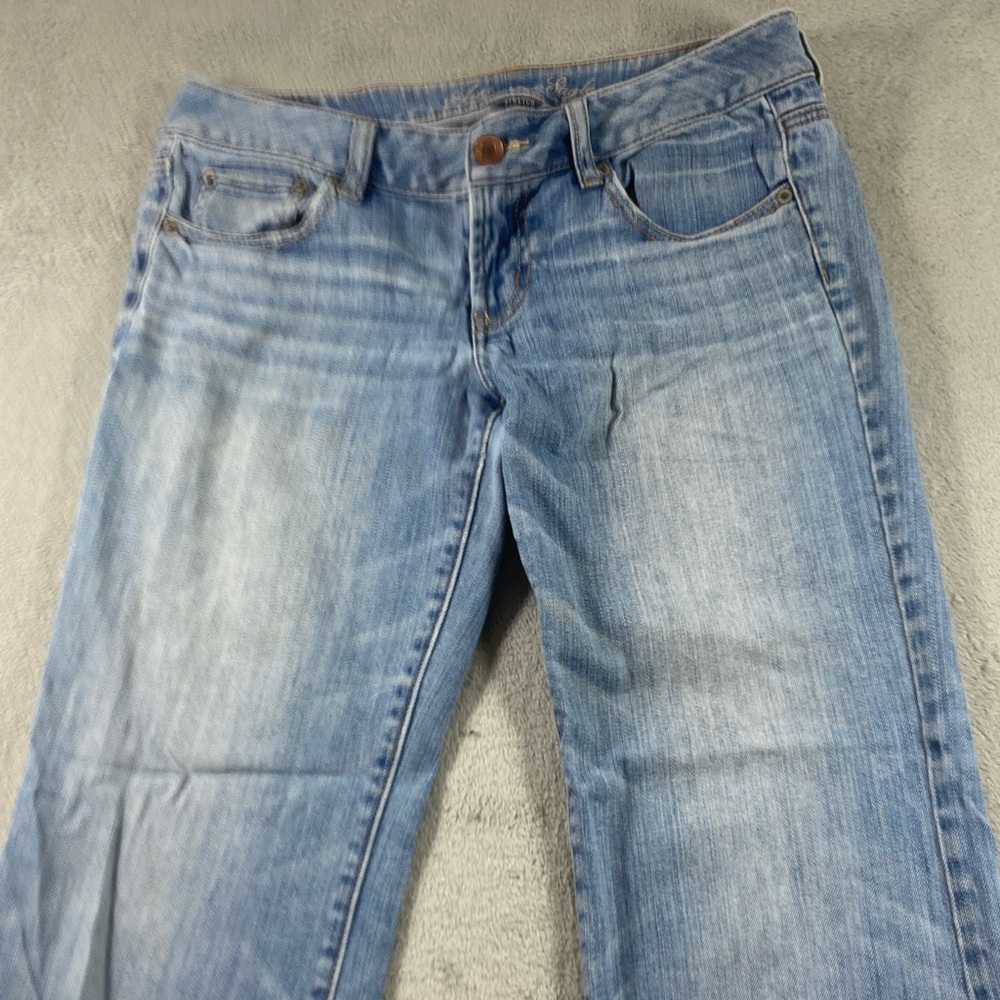 American Eagle Outfitters Light Wash Jeans Women Size 6 Faded Comfy Loose Fit